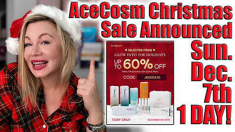 AceCosm CHristmas ONE DAY ONLY Sale THIS SUNDAY Dec. 7th! Code Jessica10 Saves you up to 60%