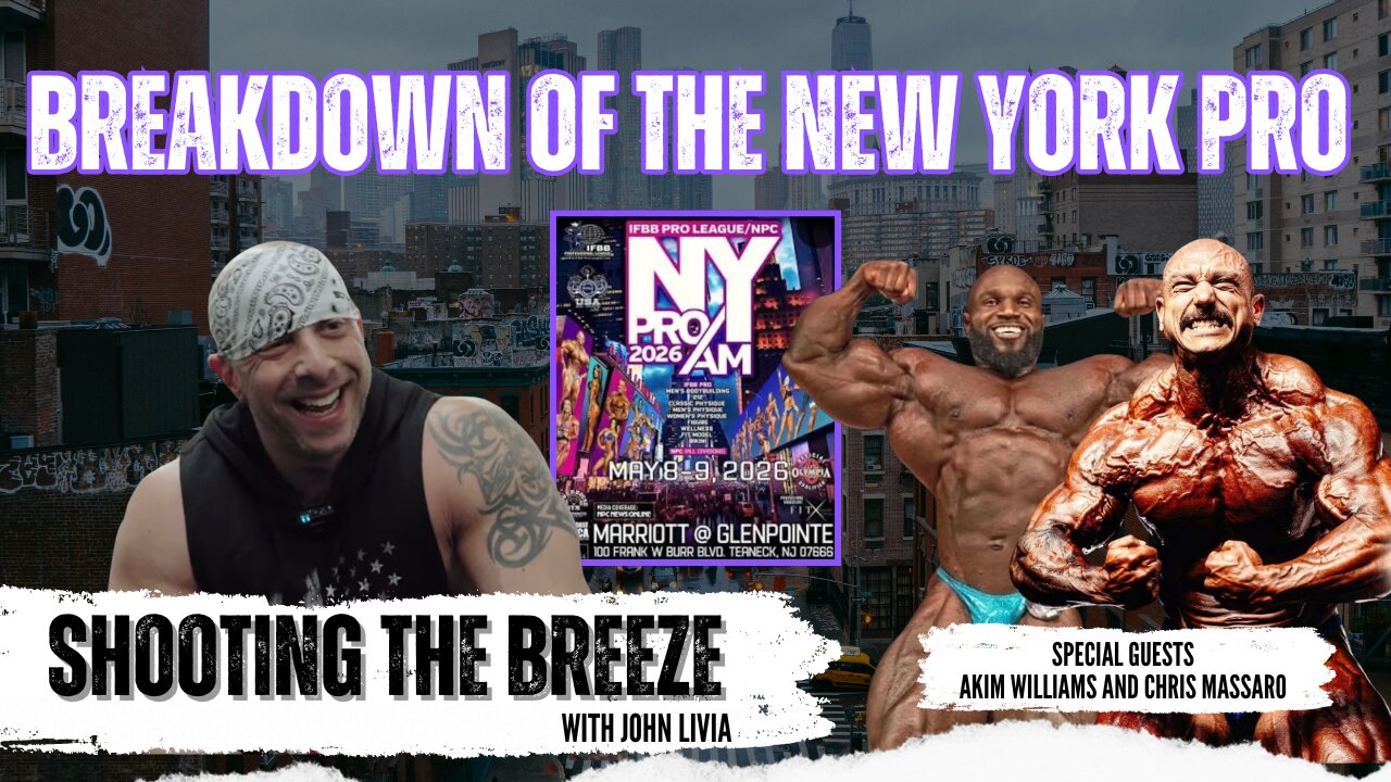 Shooting the Breeze with John Livia. Special guests: Akim Williams and Chris Massaro