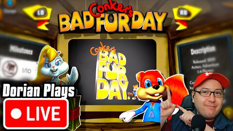 🔴First Playthrough! Dorian Dives into Conker's Bad Fur Day