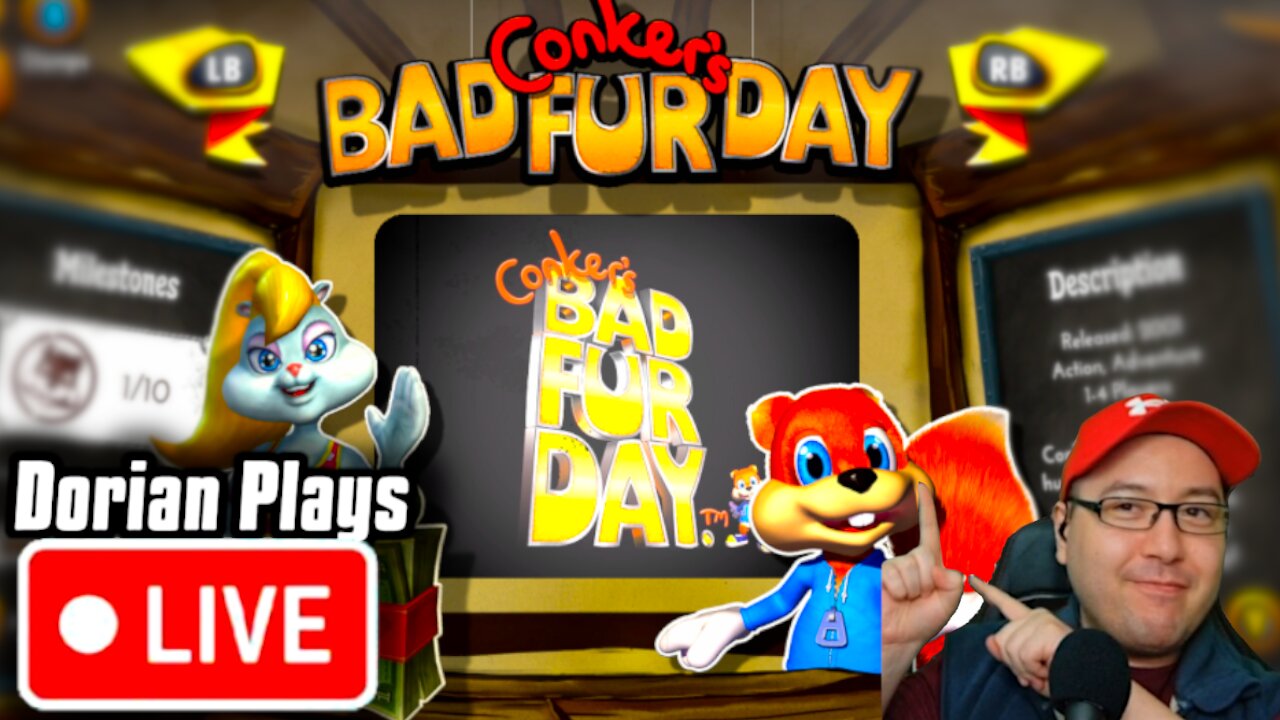 🔴First Playthrough! Dorian Dives into Conker's Bad Fur Day