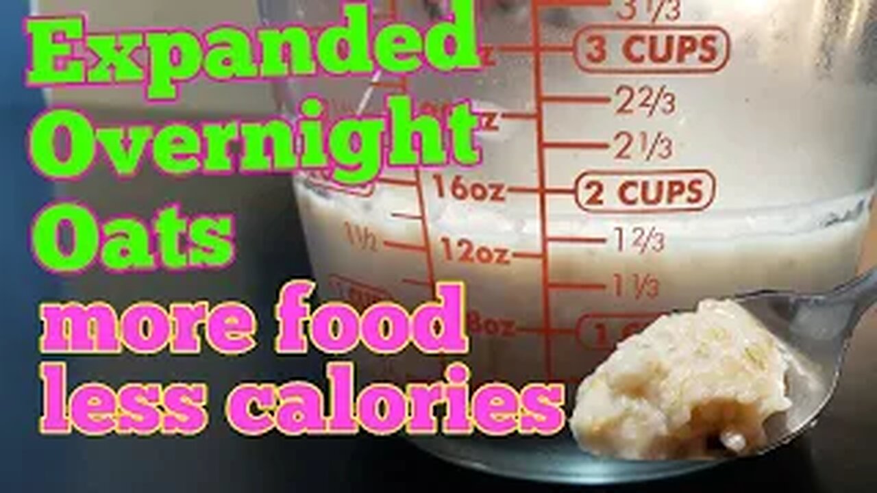 Expanded Overnight Oats - more food less calories