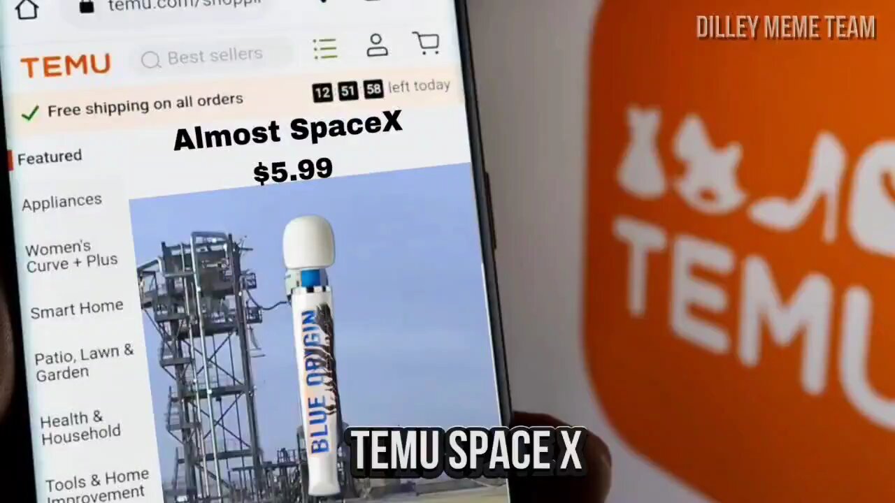 Temu not space botox joke trip