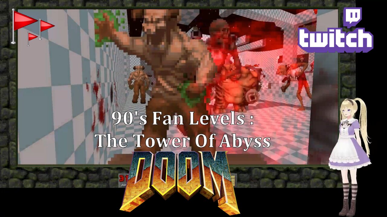 Tower of Abyss : 90's Doom Fan Level : Dead Flags