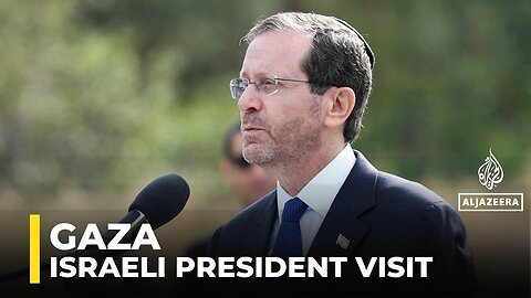 Israeli president visits Gaza as army chief signals offensive at ‘pivotal point’