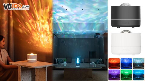 ✨ Starry Sky Aromatherapy Diffuser | 7-Color Lights, 360° Rotation & Quiet Operation 🌟