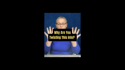 Why You Twist This Info? 🥺 #signlanguage #talk #asl #knowledge