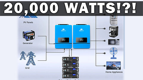 Sun Gold Power 20KW 48V Split Phase Solar Inverter(2 Units Parallel) Review - Fully Explained