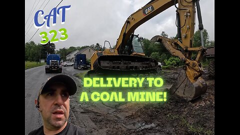 Very Muddy CAT 323 headed to a West Virginia Coal Mine!