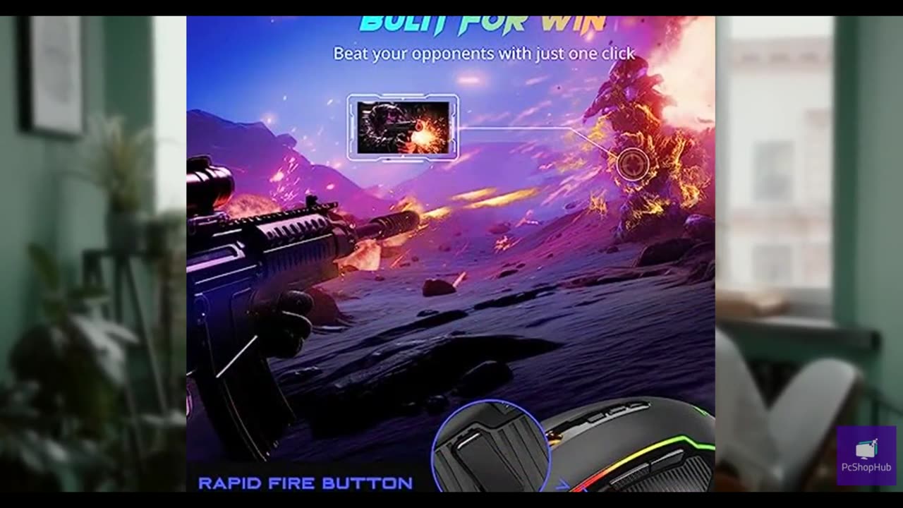 Redragon Gaming Mouse, Wireless Mouse Gaming with 8000 DPI, PC Gaming Mice with