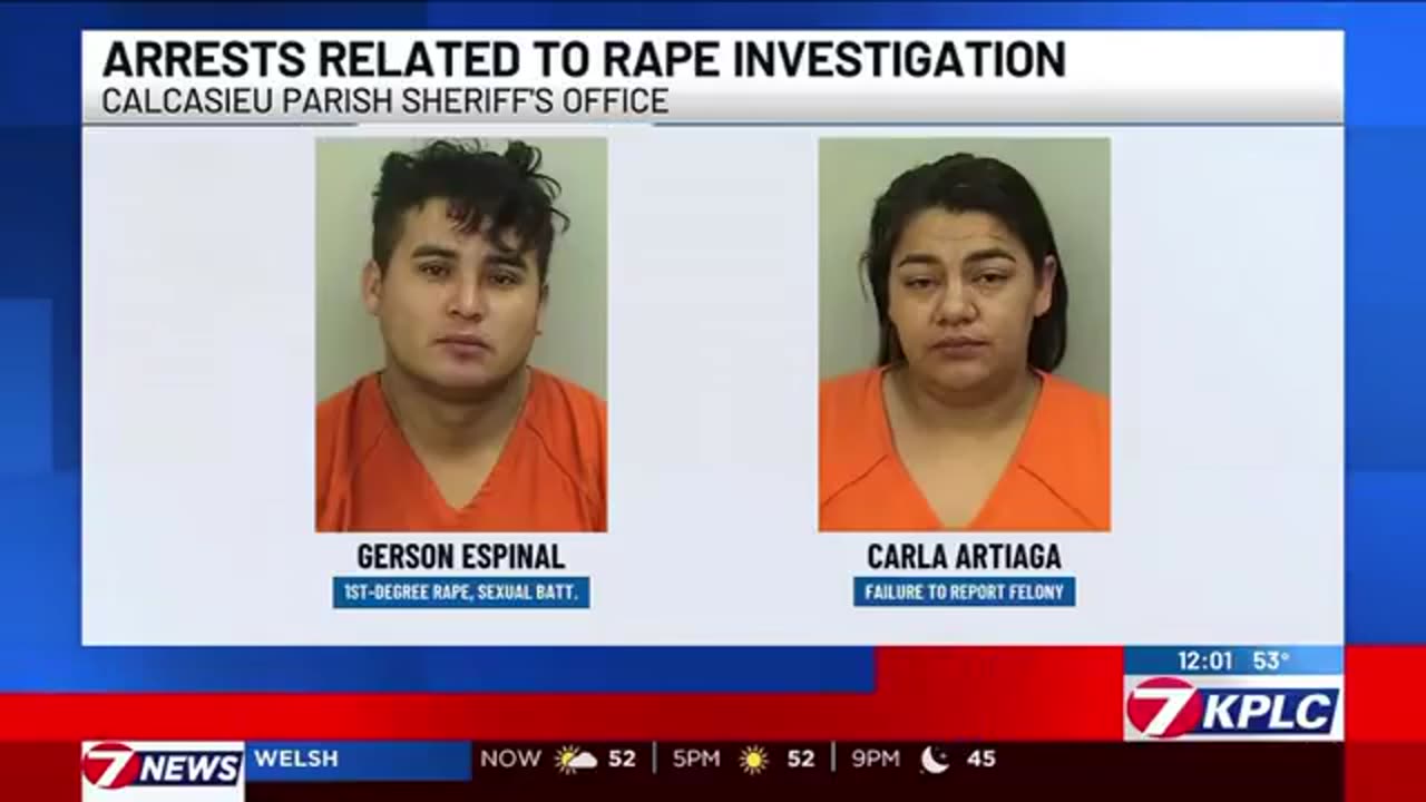 ICE detainer now on this Illegal Alien and accomplice, both arrested in Louisiana