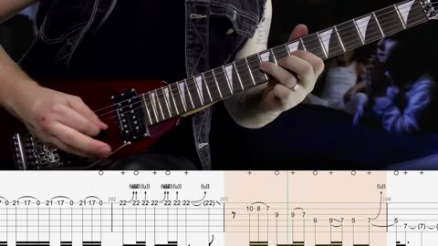 Metallica - Enter Sandman - Guitar Tab Lesson Cover Tutorial