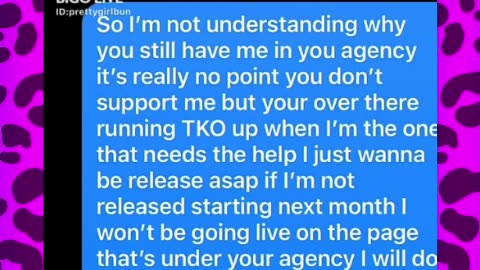 - BUN BUN ; WANTS OUT OF KOREA'S AGENCY !