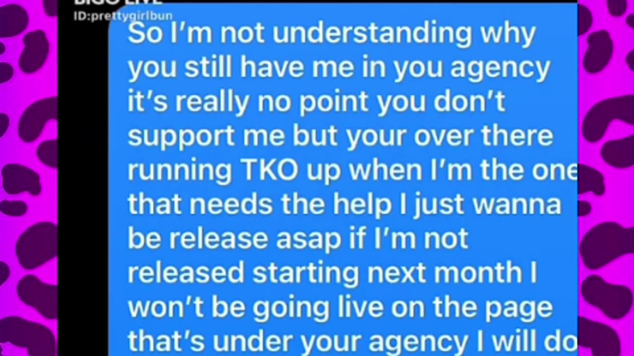 - BUN BUN ; WANTS OUT OF KOREA'S AGENCY !