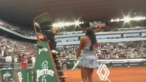 The winning moment. Congrats @cocogauff 🫶❤️❤️❤️ FINALLY. Third Times’s a charm