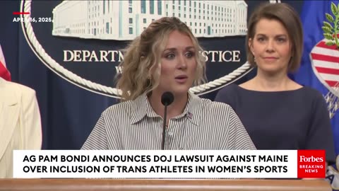 Riley Gaines Lambasts Democratic Party For Defending Inclusion Of Trans Athletes In Women's Sports 