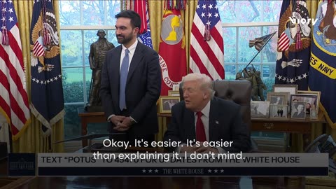 Reporter asks Mamdani in the Oval Office if he still thinks Trump is a fascist, and Trump answers!
