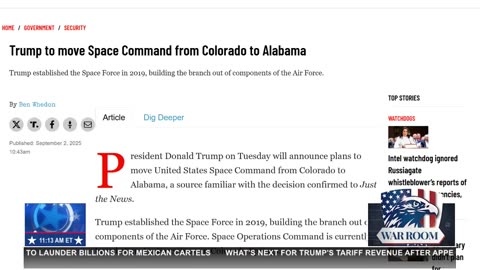 BREAKING NEWS: SPACE COMMAND TO BE MOVED