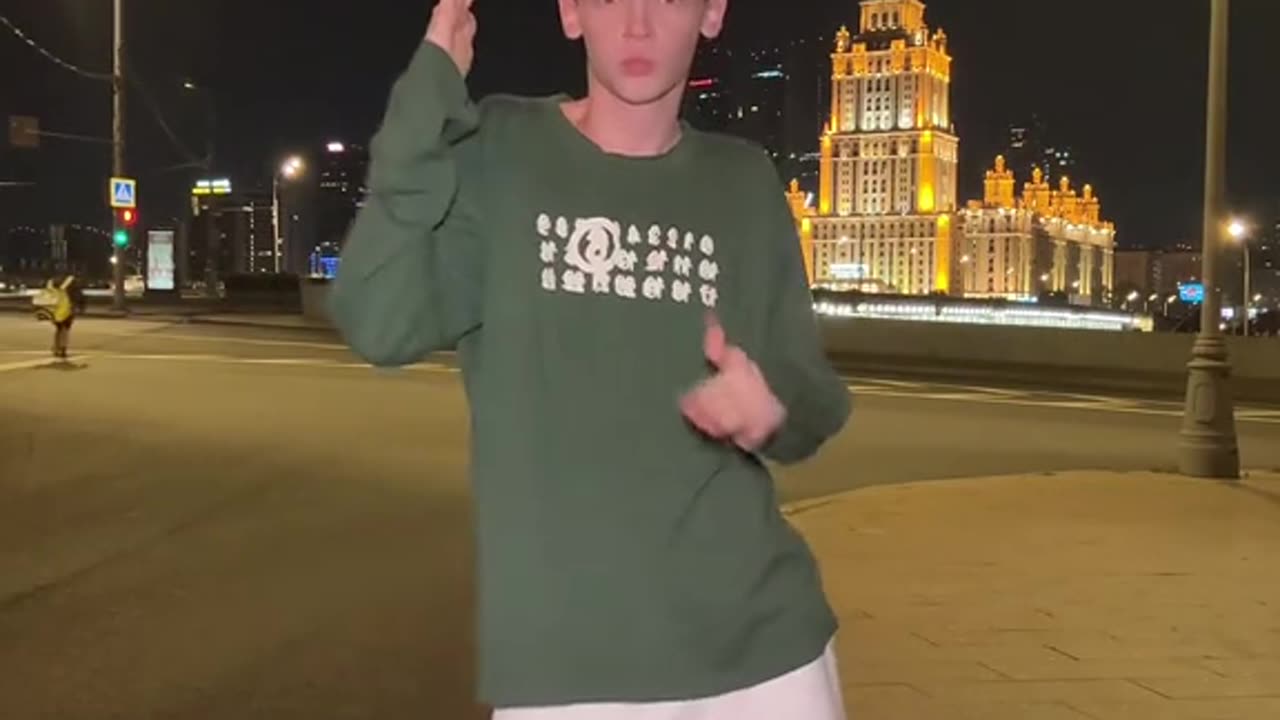 Moscow Night Vibes with Police in the Background 😳🌙