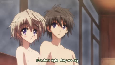 Anime A Bridge to the Starry Skies-This is what happened when boys and girls go to the hot spring