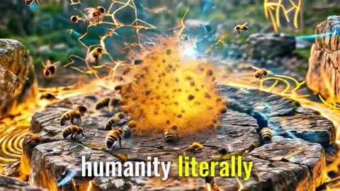Hum of a bee is a scalar wave
