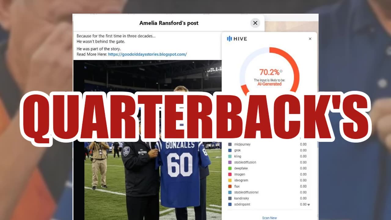 Fact Check: Peyton Manning Did NOT Honor Gatekeeper With Jersey And Standing Ovation -- AI Clickbait