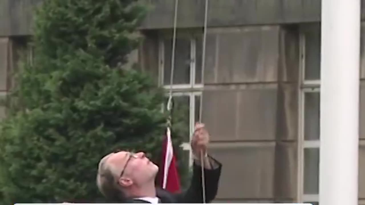 Scottland raises Palestine flag