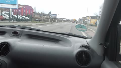 In the hectic city traffic