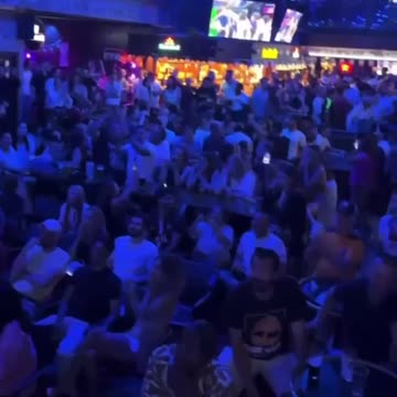 PSG Fans Watching Champions League Final in Bar