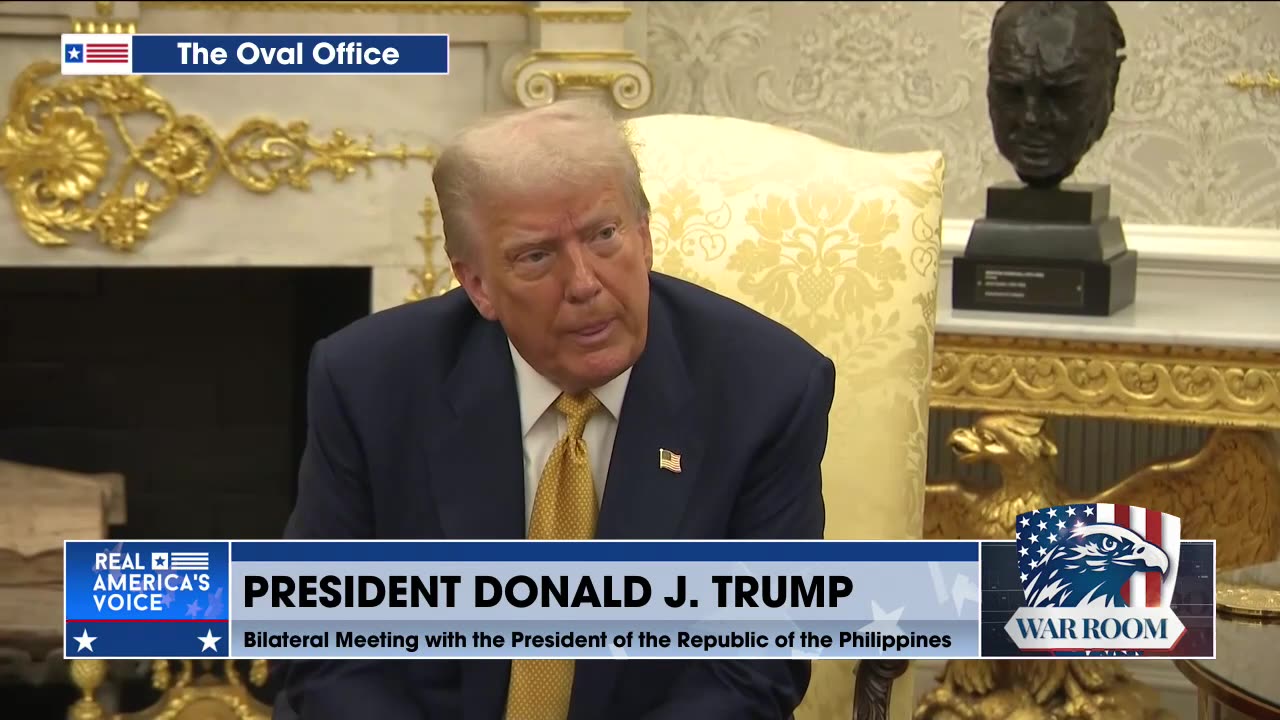 OVAL OFFICE: Trump Hosts Bilateral Meeting With President Of The Republic Of The Philippines