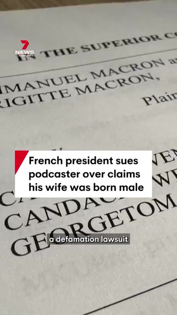 Emmanuel Macron sues podcaster Candace Owens for claiming his wife Brigitte was born male