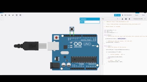 How to use Arduino With Push Button Without Pull Up Resistor #AeroArduino