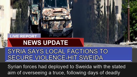 Syria Says Local Factions to Secure Violencehit S