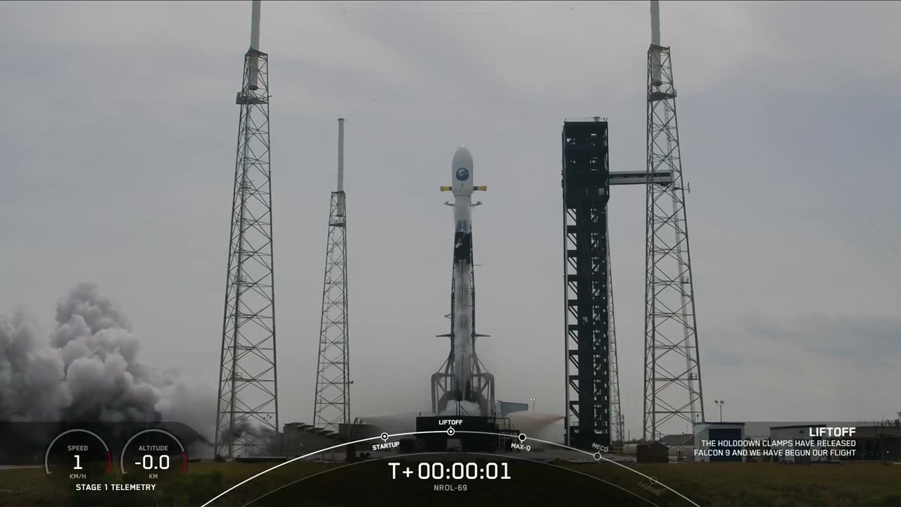 Space X NROL-69 24 03 2025 Liftoff!