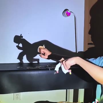 Palate Cleanser: Amazing Shadow 'Dancing' With Michael Jackshand