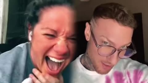 Woman reacts to sexy guys on TikTok