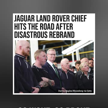 Jaguar CEO Behind Woke Campaign Out of a Job