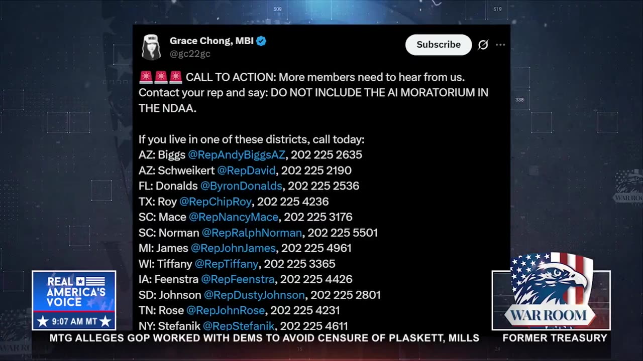 AI FIGHT: CONGRESS TRYING TO "JAM THIS THROUGH" AGAIN