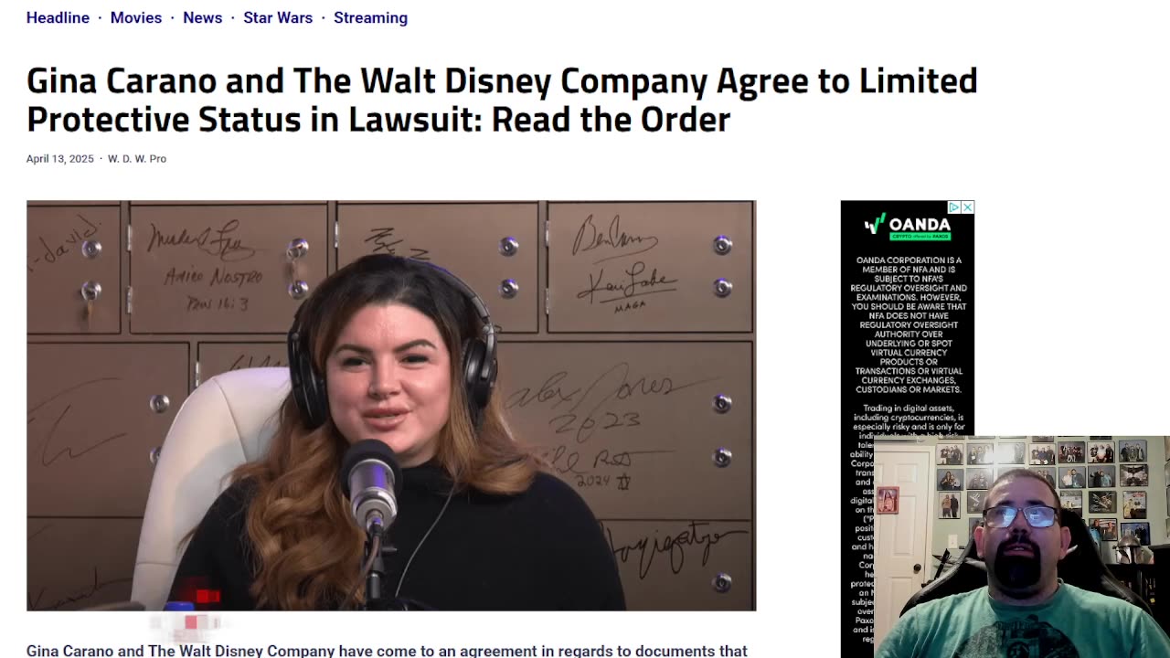 Gina Carano And Disney Have Agreed To A Limited Protective Status Agreement