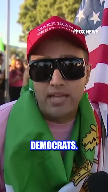 Iranian man calls out Democrats