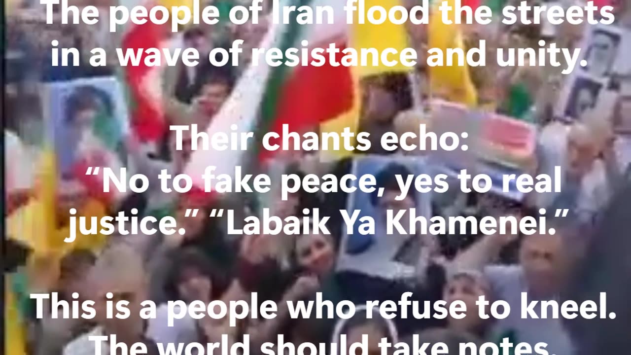 Tehran stands united 6/25/2025