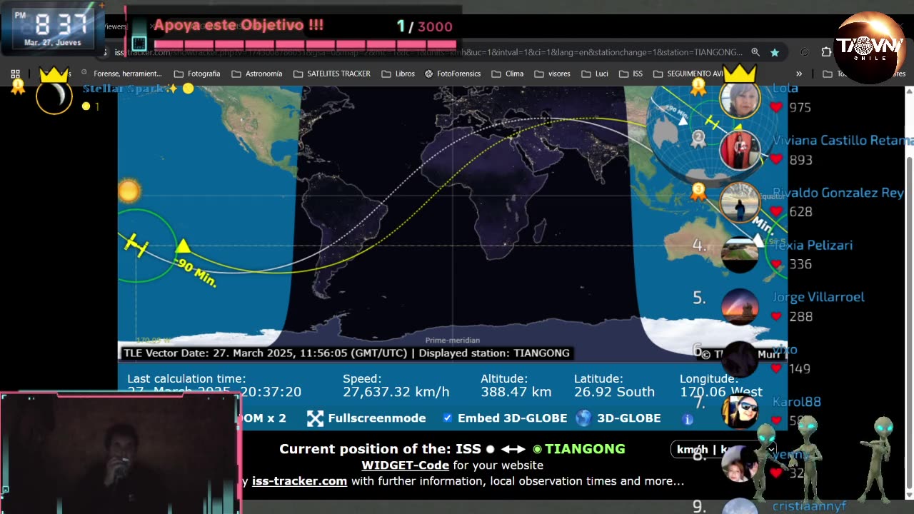 Astrovnilogy live Uncle UFO Chile 27-03-25 Tik Tok broadcast