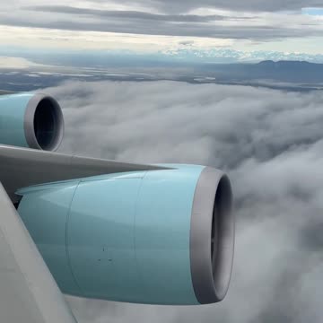 Air Force One is wheels up out of Joint Base Elmendorf–Richardson in Anchorage, Alaska…