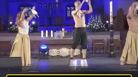 You can't celebrate a Latin Mass in a German Catholic cathedral, BUT you can play with dead chickens