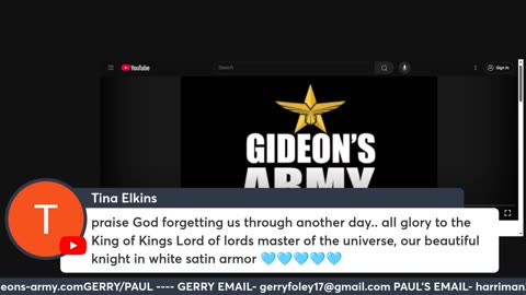 GIDEONS ARMY 6/2/25 930 AM EST!!! MONDAY !!!