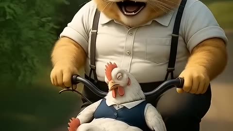 Orange cat. - happy