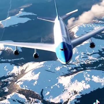 Air Force One over Alaska under the protection of six F-22 Raptors❗