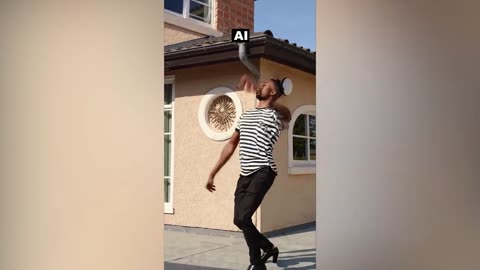 Real Life Vs AI Parkour and Flips