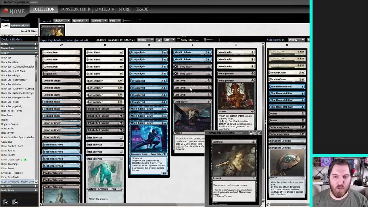Hacking and Hawking | Pauper Esper CryoBlade