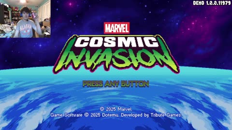 Carson gaming play marvel cosmic invasion