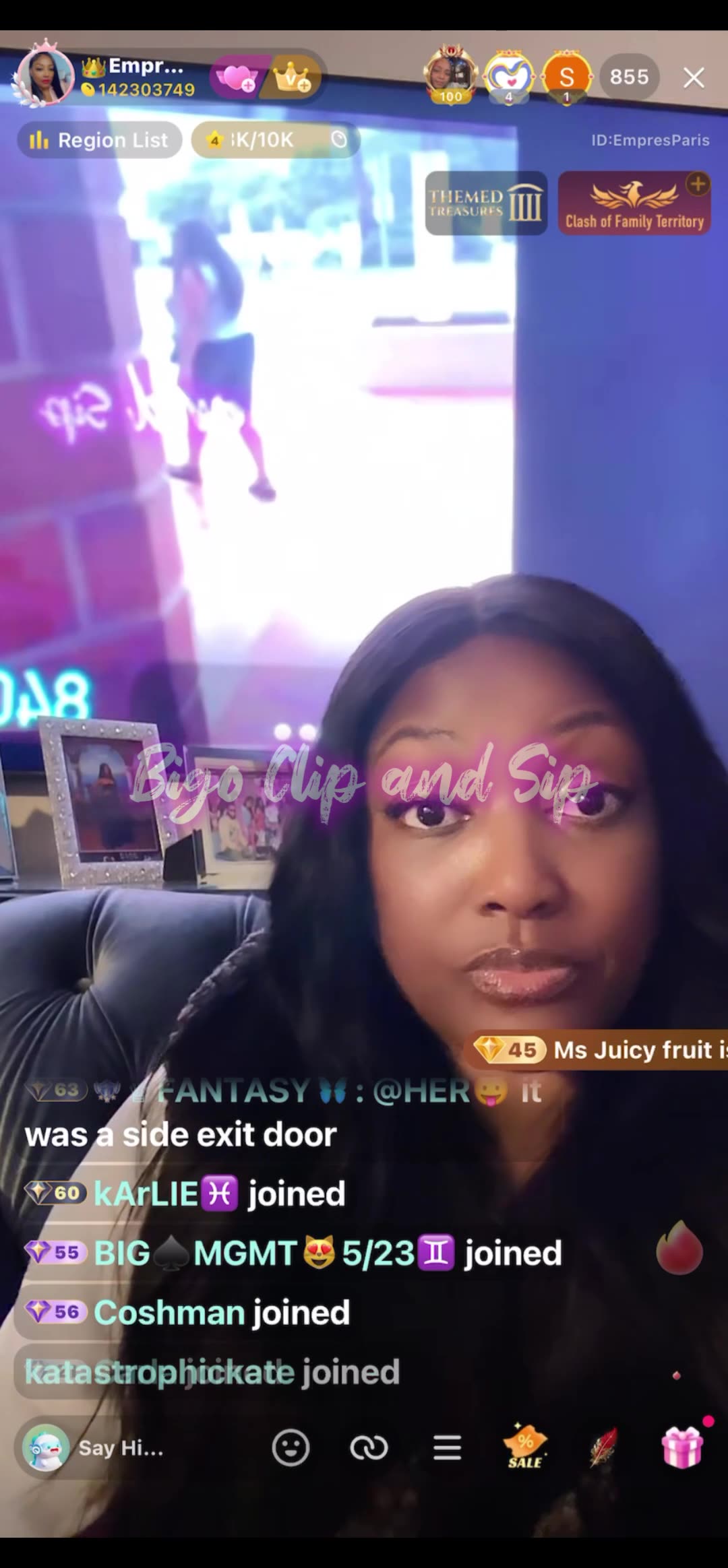 Empress breaks down the live TomiKay fight in slow motion 8/25/25 #bigoclipandsip